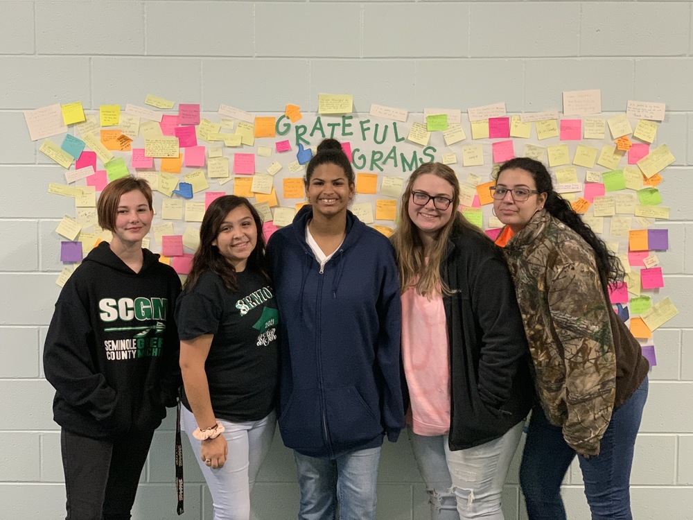 SCMHS students are thankful!